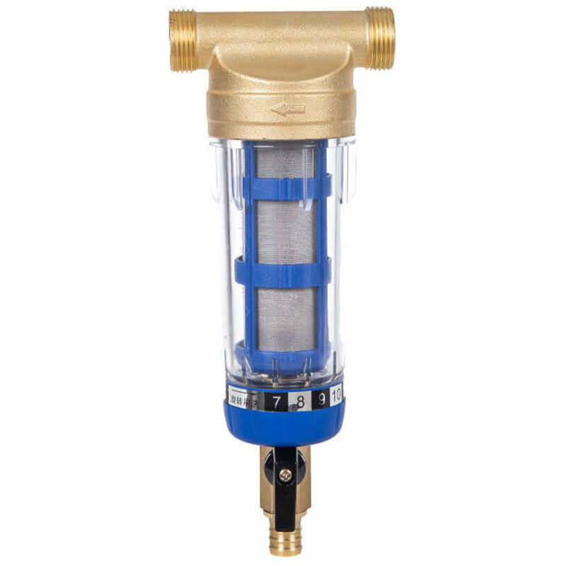 Ulisem - Wiederverwendbarer Wasserfilter, Sedimentwasserfilter, Wasserfilter mit Außengewinde, Sedimentfilter für Brunnenwasserleitung (1/2 Zoll