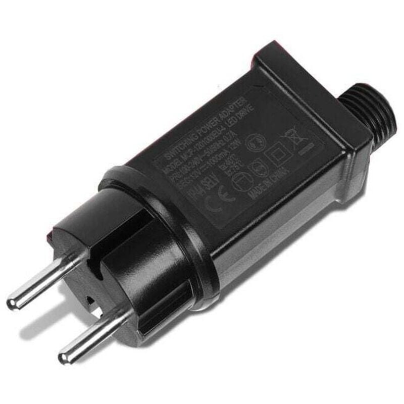 Ulisem - 12V LED-Netzteil, IP44 LED-Transformator Niederspannungs-LED-Adapter-Treiber für Weihnachtsbeleuchtung, Lichterkette