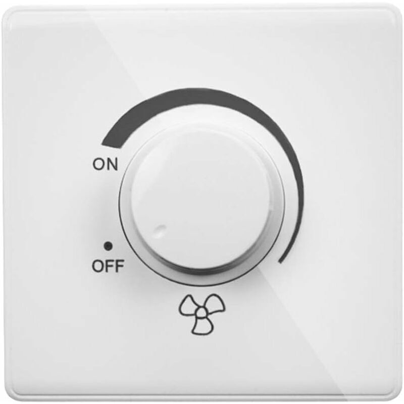 86 Deckenventilator-Drehzahlregler, stufenlose Einstellung, Wandschalter, 220 v, 10 a, Deckenventilator-Drehzahlregler, Weiß - Ulisem
