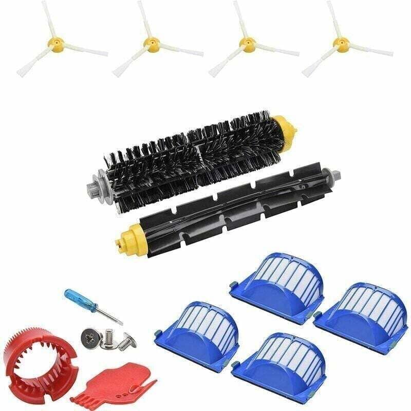 UlisemAccessory Ersatz-Kit für iRobot Roomba 675 676 677 655 Filter Seitenbürste Roller Mop Roomba Besen Ersatzteile