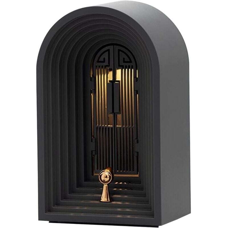 UlisemMini Bluetooth-Lautsprecher mit Schreibtischlampe – Tragbare Nachttischlampe – Kleiner Lautsprecher – Einstellbare LED-Wiedergabe – Tischlampe