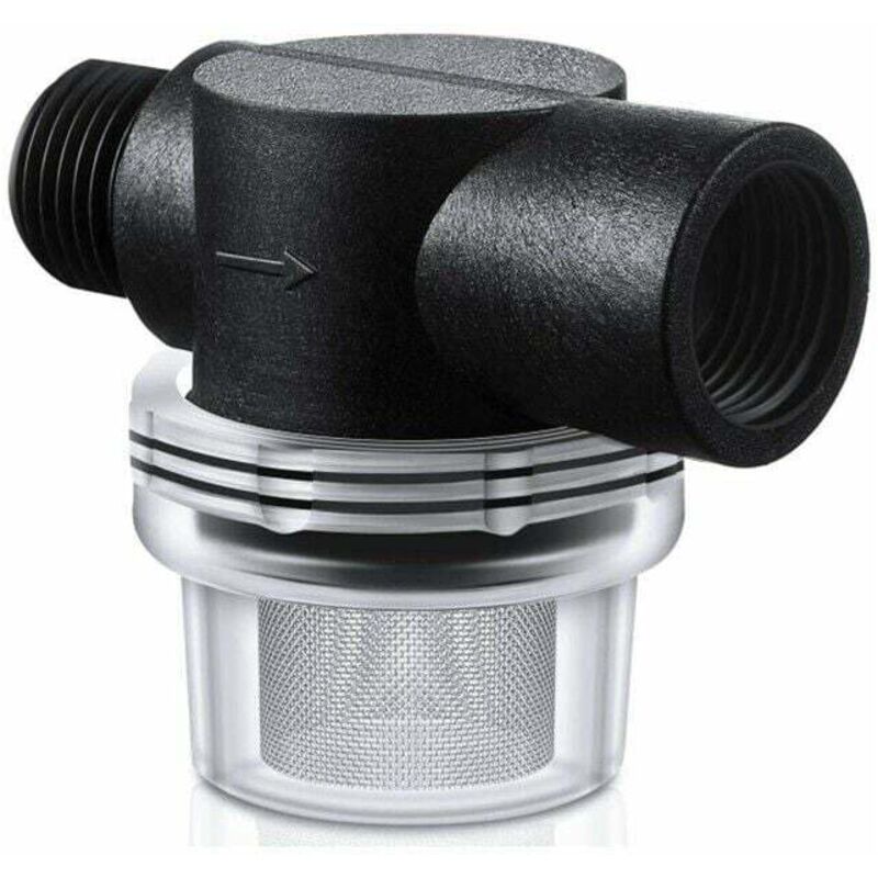 UlisemRV Wasserpumpensiebfilter, Universal-Wasserfilter Edelstahlfilter 4-Punkt-Außengewinde Vorfilter Wasserfilter Einschraub-Wasserpumpe für