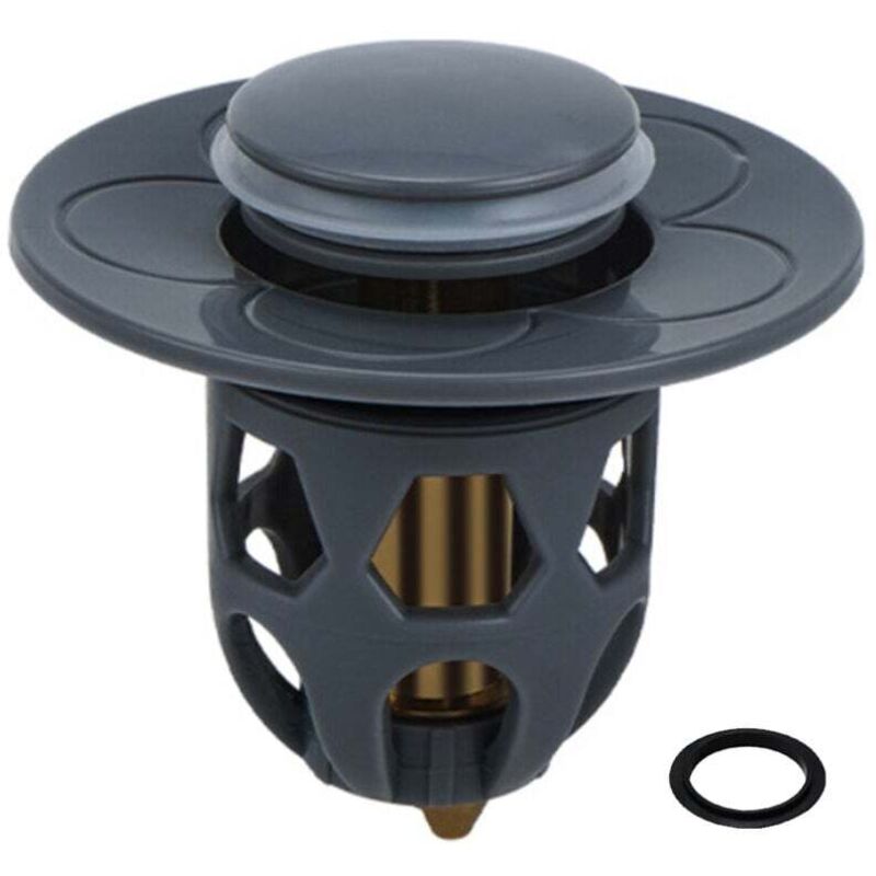 Ulisem Universal-Spülbecken-Wasserkopf-Leckstopper, Edelstahl-Spülbecken-Abflussstopfen, Spülbecken-Abflussfilter, Bounce Core Push Type Converter