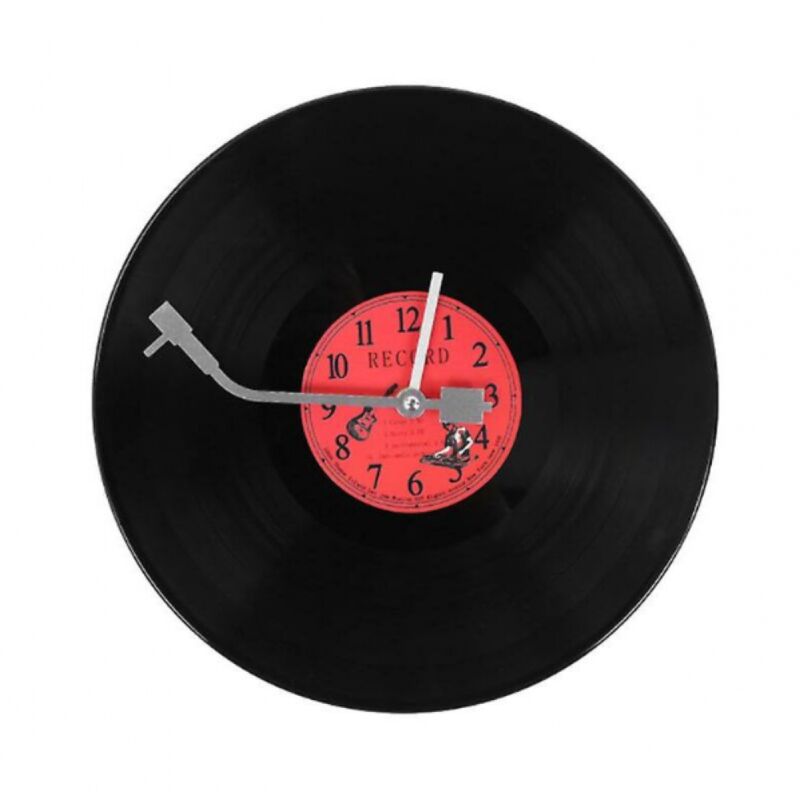 Linghhang - Ultra-leise Wanduhr Schallplattenuhr Persönlichkeit Wanduhr Café Wanduhr