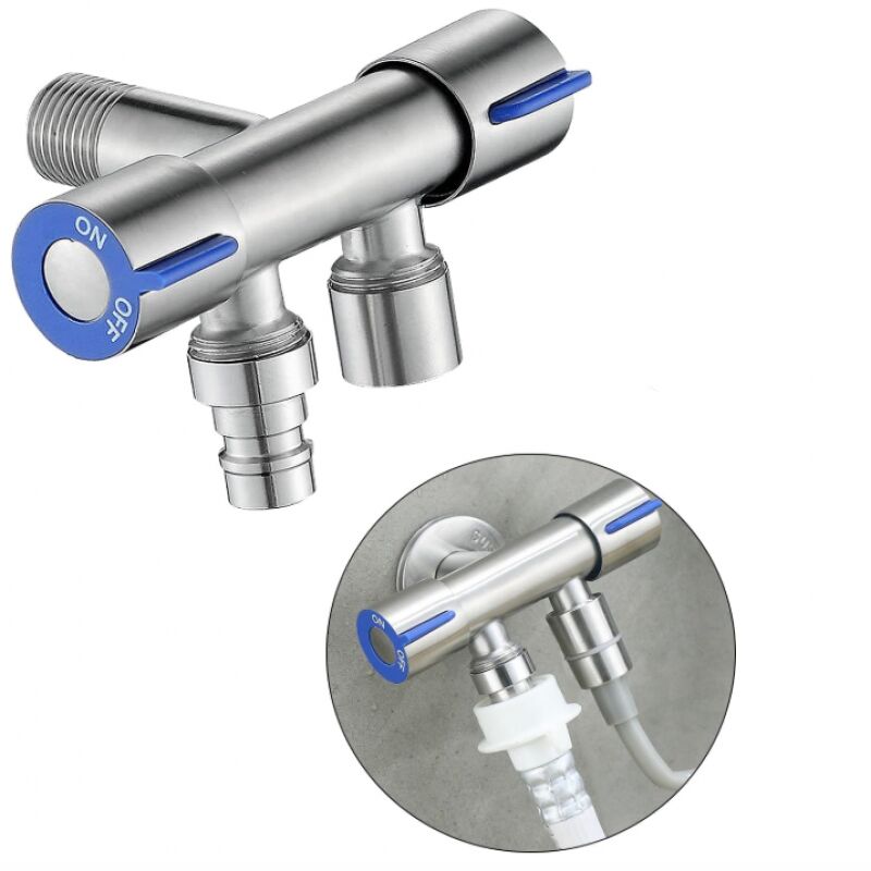 Shining House - Umschaltventil Eckventil Messing Universal 1/2' Steuerabsperrventil mit Griff für Duschkopf Toilette, Waschmaschine, Toilette, Garten