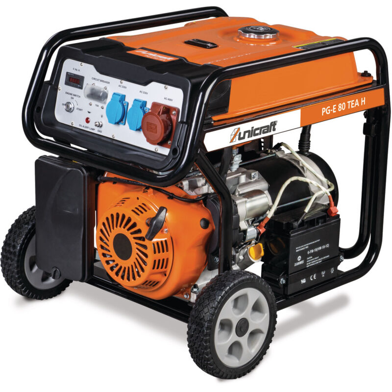 Stromerzeuger pg-e 80 tea 6,5 kW Benzin - 6706080 - Unicraft