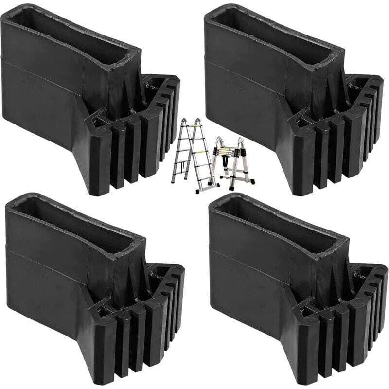 Leiterfußabdeckungen, Füße, Verlängerungsleiterfüße, Leiter, rutschfeste Gummipads, universelle Leiter-Ersatzfüße, rutschfestes Gummi (4 Stück)