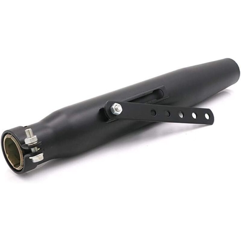 Universal-Motorradauspuff zum Aufstecken, 3,8–5,1 cm Einlassauspuff, Motorrad-Schalldämpfer zum Aufstecken für Dirtbike, Straßenrad, Roller (02)