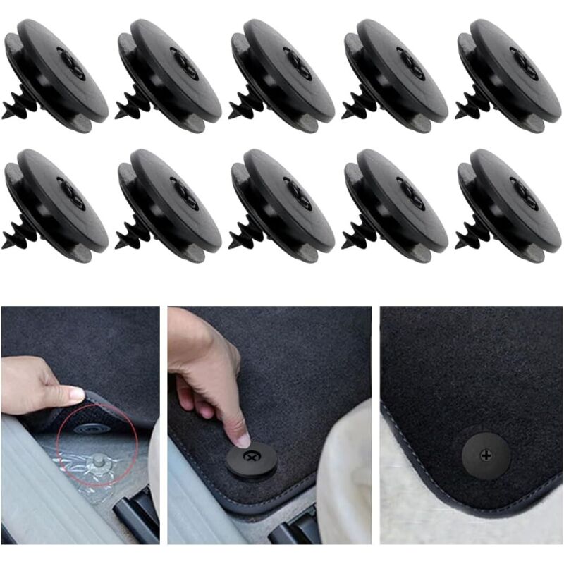 Universal-Teppichclip, Teppichhalter-Clips, Auto-Fußmatten-Clips, rutschfeste Auto-Mattenhalter, für Fußmatten und rutschfeste Auto-Matten, 20 Stück