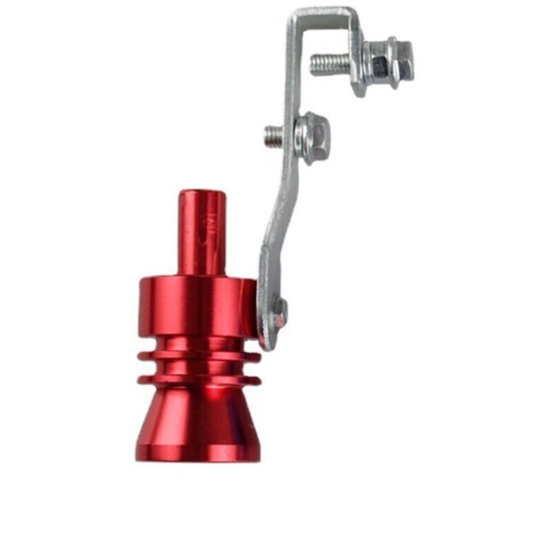 Universal Turbo Sound (XL Rot) Auspuffpfeifen-Simulator, Auspuffgeräusch-Simulator, Sound-Optimierer, kompatibel mit LKW, Motorrad, Auto, Dirtbike