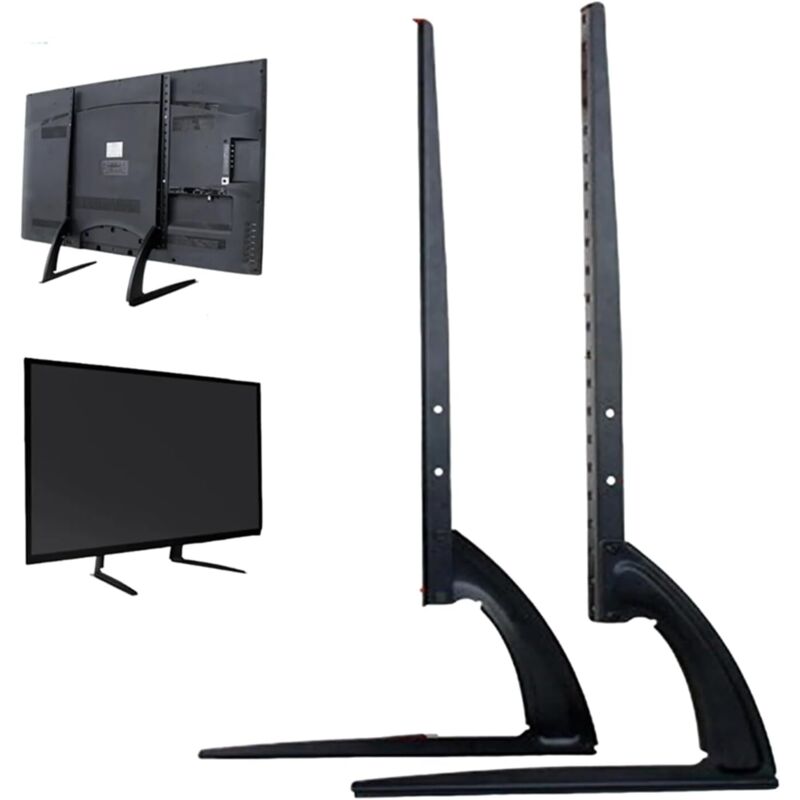 Universal TV Standfuss - Höhenverstellbarer Ständer für 32-70 Zoll/69,3 x 35,5 cm LCD LED, Flach & Curved Fernseher bis zu 35kg