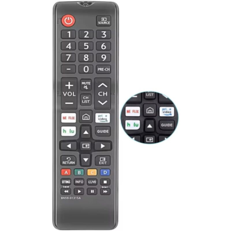 Universelle Fernbedienung für Samsung Fernseher, kompatibel mit allen Samsung Smart Curved Frame QLED LCD 8K 4K Fernsehern