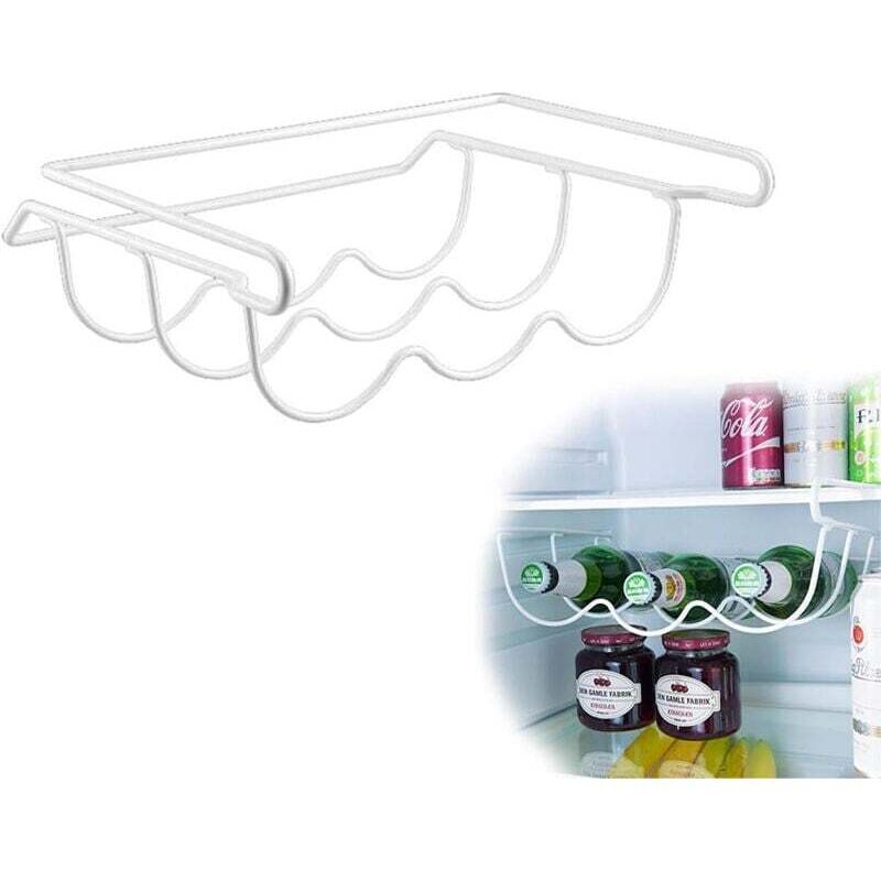 Universeller 1-teiliger Flaschenhalter für 3 Flaschen im Kühlschrank, für große Kühlschränke universeller Flaschenhalter zum Einhängen unter einem