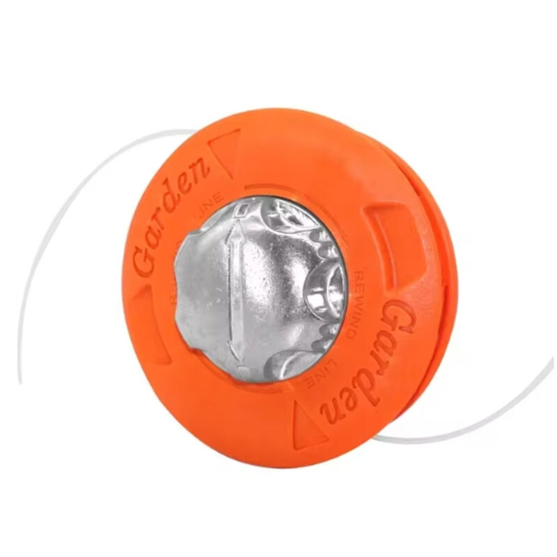 Universeller Mähkopf, geeignet für Seildurchmesser 2,4/3,0/4,0 mm, passend für Rasenmäher, Ersatzmähkopf, Aluminiumkopf M10 x 1,25, Mähkopfkette