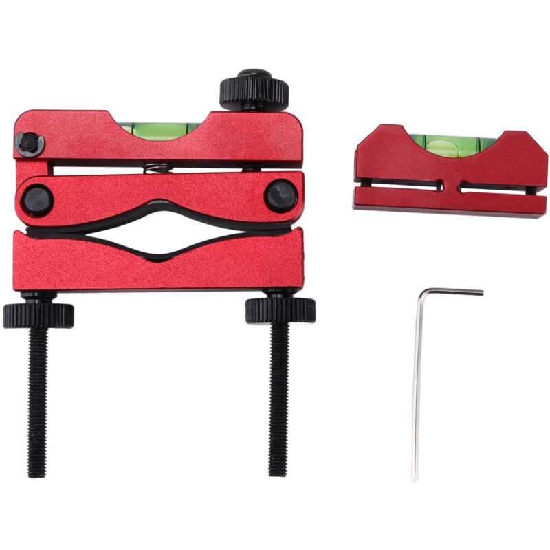 Universelles Zielfernrohr-Ausrichtungs- und Nivellierwerkzeug aus roter Aluminiumlegierung mit Fadenkreuz für Autos.
