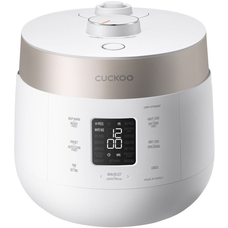 Cuckoo - CRP-ST0609F Reiskocher 1,08 l 880 w Champagner, Weiß