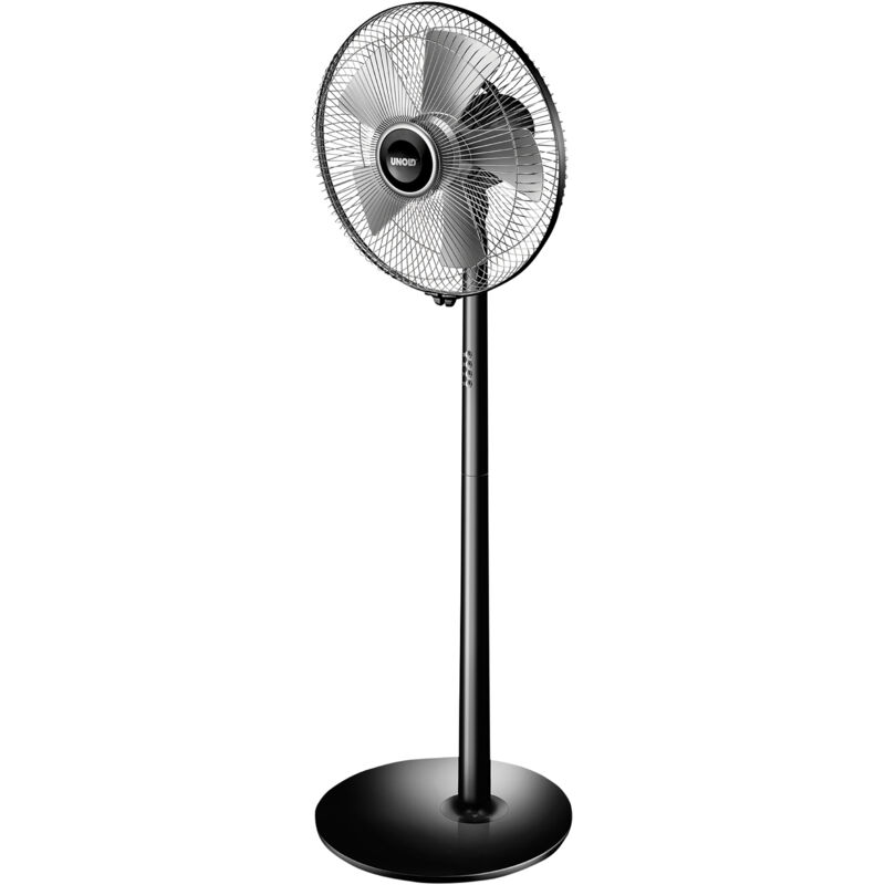 UNOLD Standventilator 86825, Silverline, 50 W, schwarz/silber