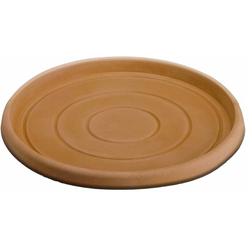 Monacis - Untersetzer für runder Topf aus Harz, mit Dekoration, für Blumen und Pflanzen 'Made in Italy -ø 27 für Topf ø 40 cm / Elfenbein