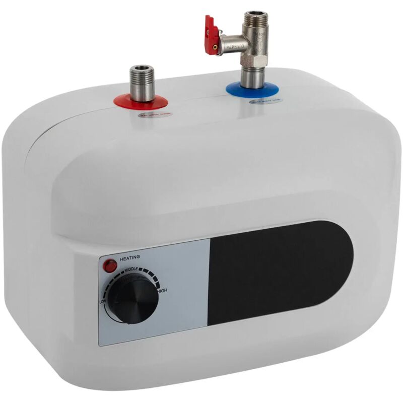 Untertischboiler 6 Liter mit Stecker 220V, 30-65°C/86-149°F Temperaturregelbereich, Elektronischer Durchlauferhitzer, Warmwasserbereiter,