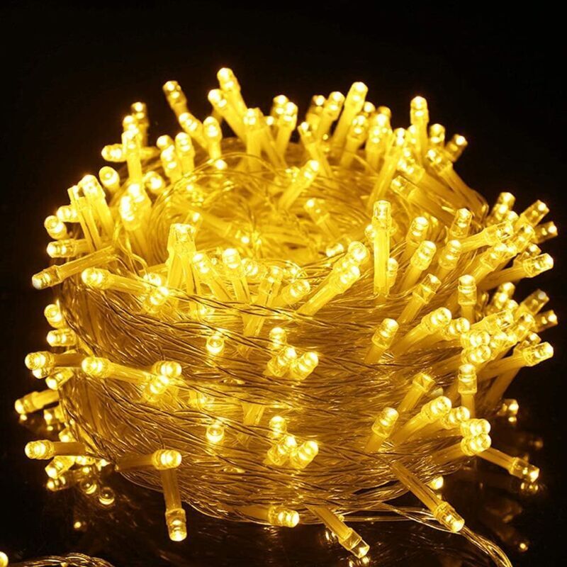 Uping 100M 600 LED Lichterkette für den Außenbereich, Lichterkette für Weihnachtsbäume, elektrische LED-Weihnachtsbaumbeleuchtung,