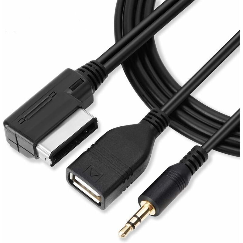USB-Adapterkabel, AUX-Ladekabel, 3,5-mm-Schnittstelle, Audio-Adapterkabel, MDI-, AMI- und MMI-Schnittstelle, USB-Kabel + AUX-Ladekabel für