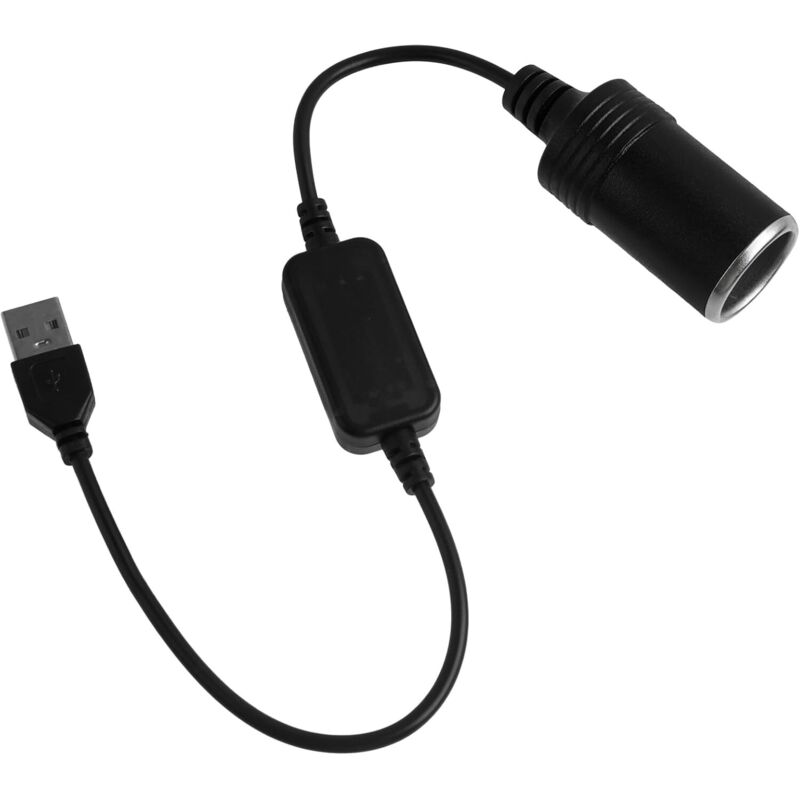 USB-auf-Zigarettenanzünder-Adapter, 5 V USB auf 12 V Buchse, Auto-Zigarettenanzünder-Adapterkabel, geeignet für Fahrrekorder, Dashcam, GPS
