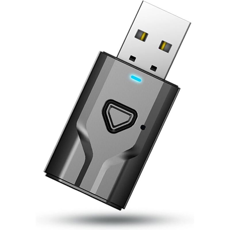 USB-Bluetooth-Adapter für Fernseher, 2-in-1-Bluetooth-Sender, tragbarer Mini-Audio-Sender mit 3,5-mm-Klinkenstecker für Fernseher, PC, Stereoanlage