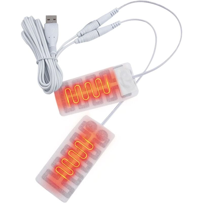 Aougo - USB-Heizfolie USB-Elektro-Heizkissen – USB-Elektro-Heizelement-Folien-Heizkissen zum Erwärmen von Füßen, Fußwärmer für den Außenbereich