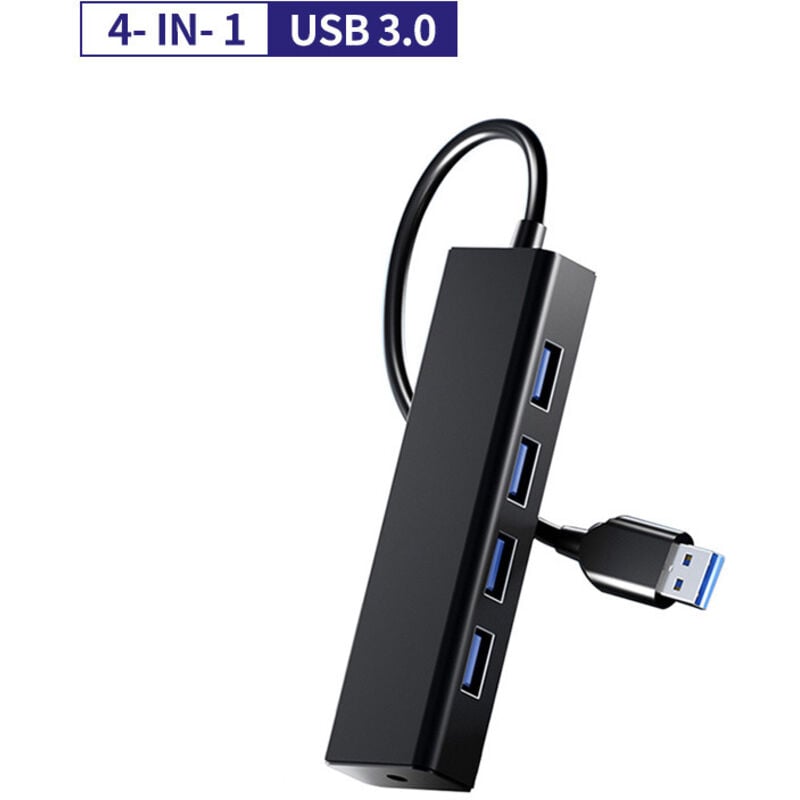 USB-Hub, 4-Port-Adapter Multipresa USB 3.0, 5Gbps USB-Unterstützung für Desktop, Laptop, Xbox, Flash-Laufwerk, HDD, Konsole, Stampante, PC, Tastiera,