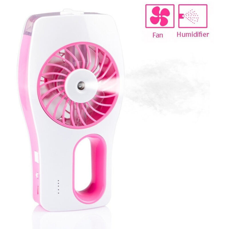 USB-Mini-Ventilator, tragbarer Luftbefeuchter Mgrow®, wiederaufladbarer Mini-Ventilator für Büro, Zuhause, Auto und Sommerreisen