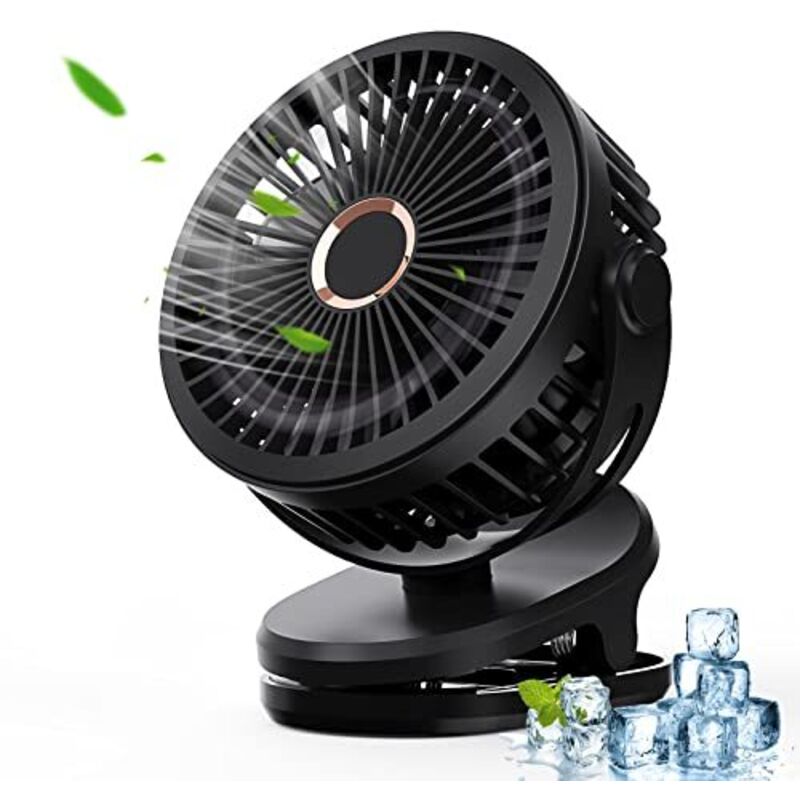 USB-Ventilator, 5000 mAh, tragbarer Ventilator, Tischventilator, Mini-Ventilator, kleiner Ventilator, 720°-Drehung – geeignet für