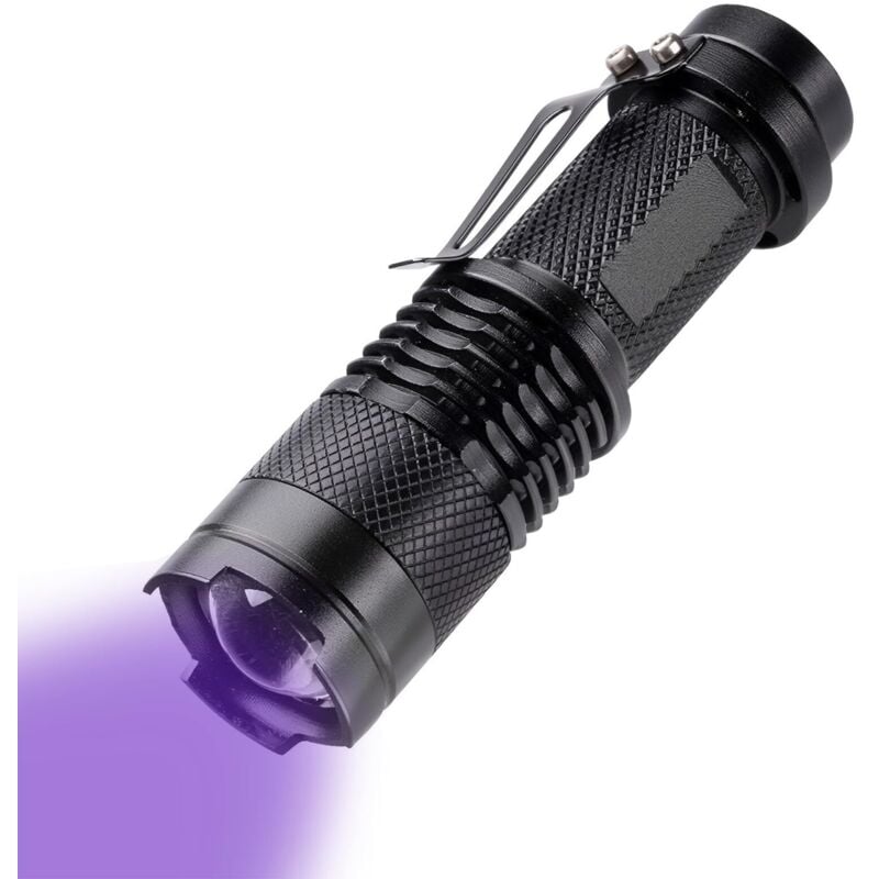 UV-Taschenlampe, UV-LED-Taschenlampe, Ultraviolette Taschenlampe 395 nm LED-Schwarzlicht-Taschenlampe, für Hunde-/Katzenurin-Detektor