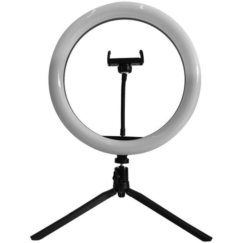 7 w 26 cm Selfie-Ringlicht mit Tischstativ und variabler CCT-Tastensteuerung 3200 k – 5500 k - V-tac
