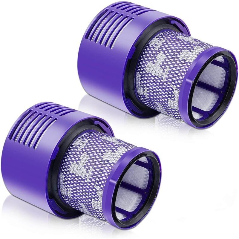 V10 Filter für Dyson, Ersatzfilter für Dyson, V10 Tierhaarfilter für Dyson V10 SV12 Akku-Zyklon-Tierhaarfilter, waschbar, 2er-Pack