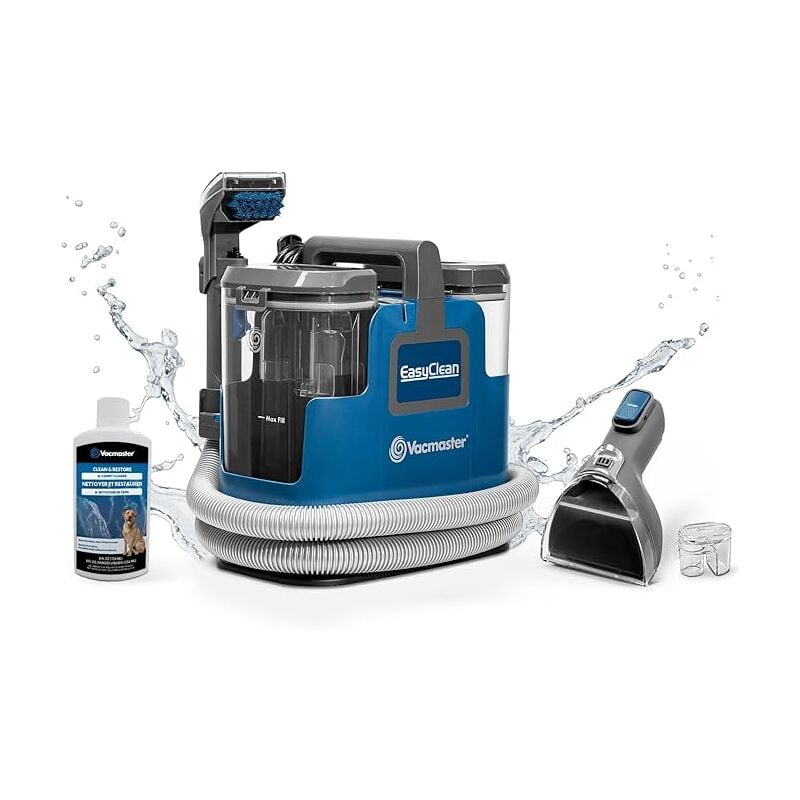 SCB0501 Waschsauger, Teppichreiniger, Polsterreiniger für Sofa, Vorleger, Polster, Auto Nass-Trocken-Sauger mit starker Saugkraft, Blau - Vacmaster