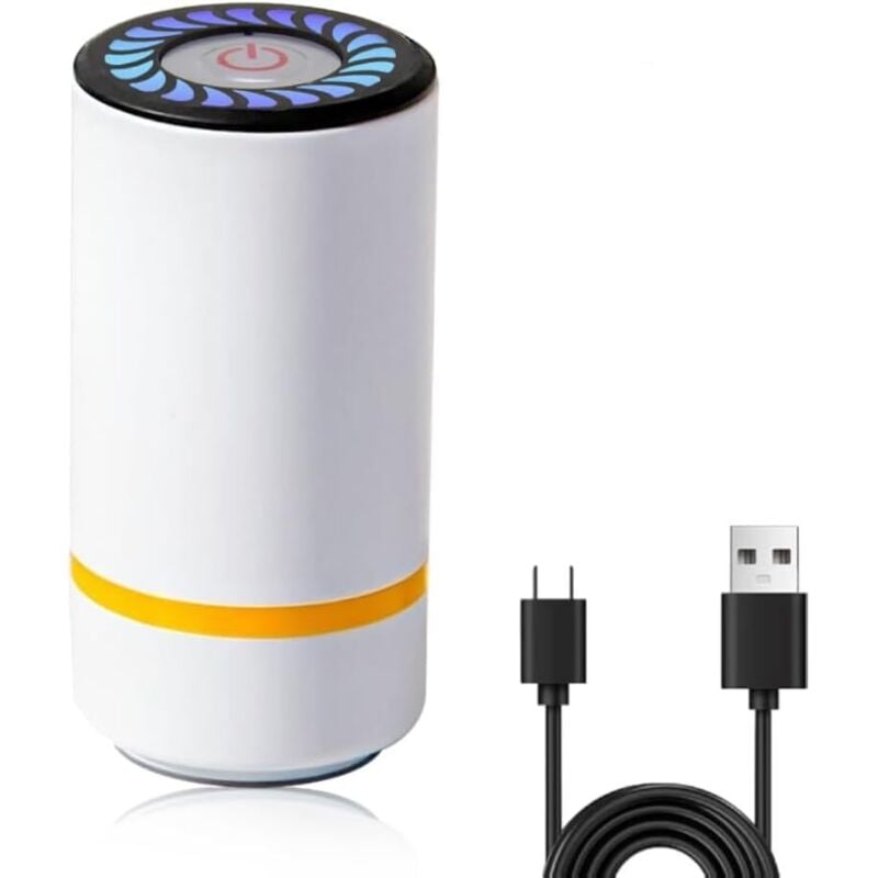 Vakuumiergerät für Lebensmittel, Mini-Vakuumiergerät, Vakuumiergerät für Lebensmittel, zur Aufbewahrung von Lebensmitteln (Weiß)