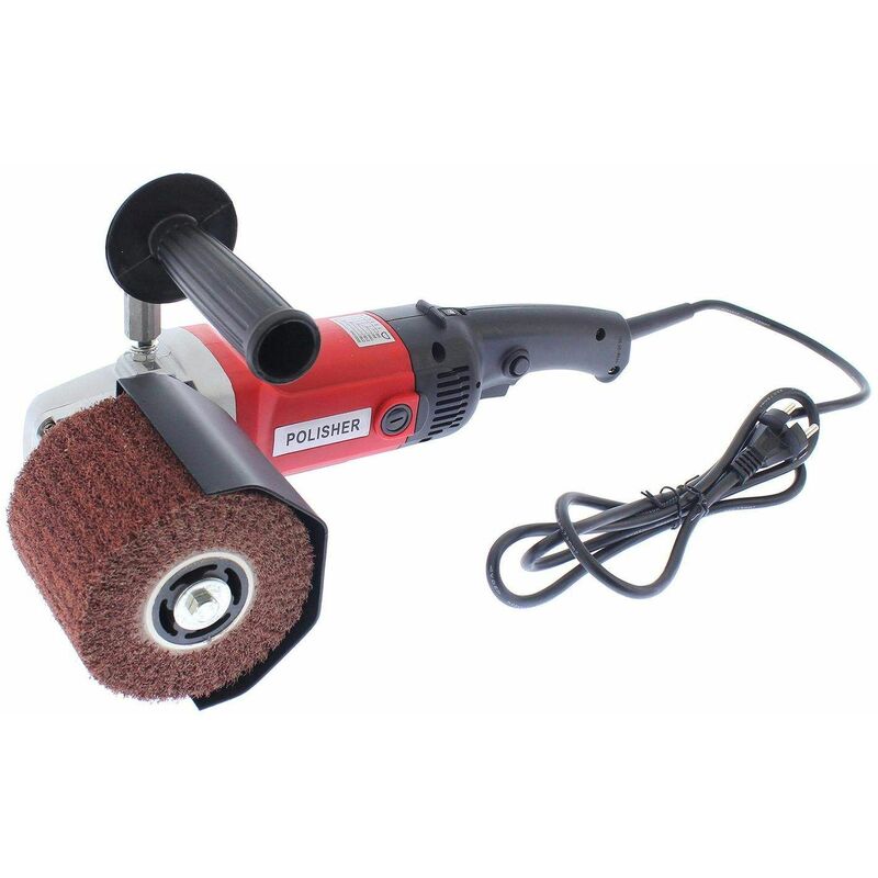 NEDMP-01 1400w Satiniermaschine, 500-3000 U/min Poliermaschine, 100x120mm Rollen, Schleifpoliermaschine - Varan Motors