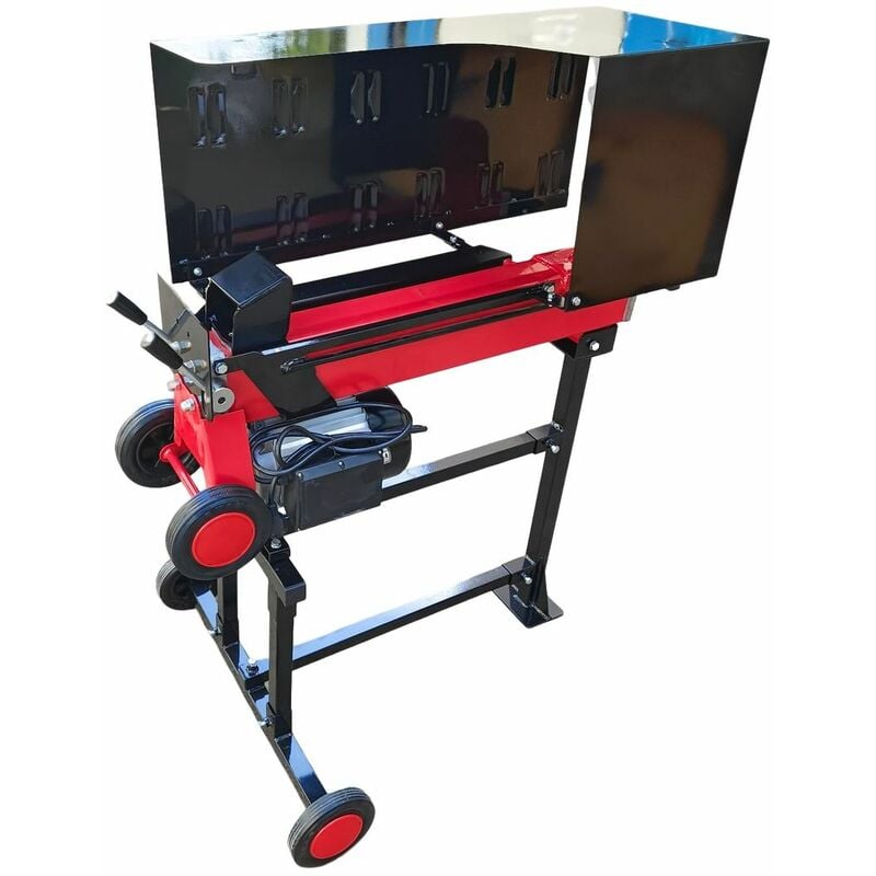 Varan Motors - NEELS-04F Elektrischer Holzspalter / Holzspalter 2900W 230V 7T, auf Rahmen, Stamm bis 52cm mit Schutzkäfig