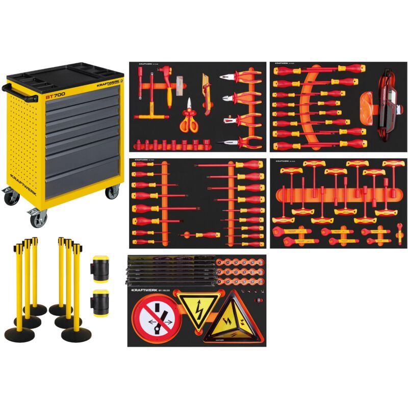 Vde Werkstattwagen BT700, 124-tlg. inkl. Barriere