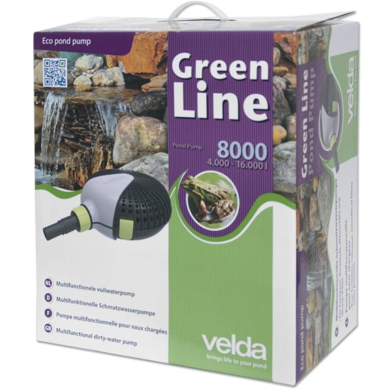 Velda Teichpumpe Green Line 8000 70 Watt max 4,5 m 126596