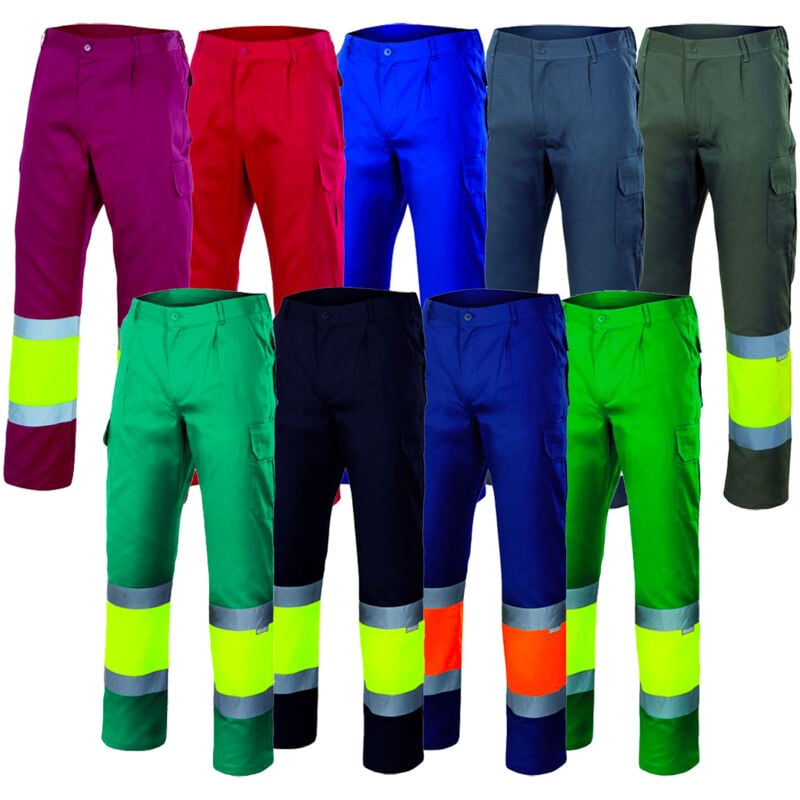 156 Warnschutz Arbeitshose - xl - Blau/Orange - Velilla