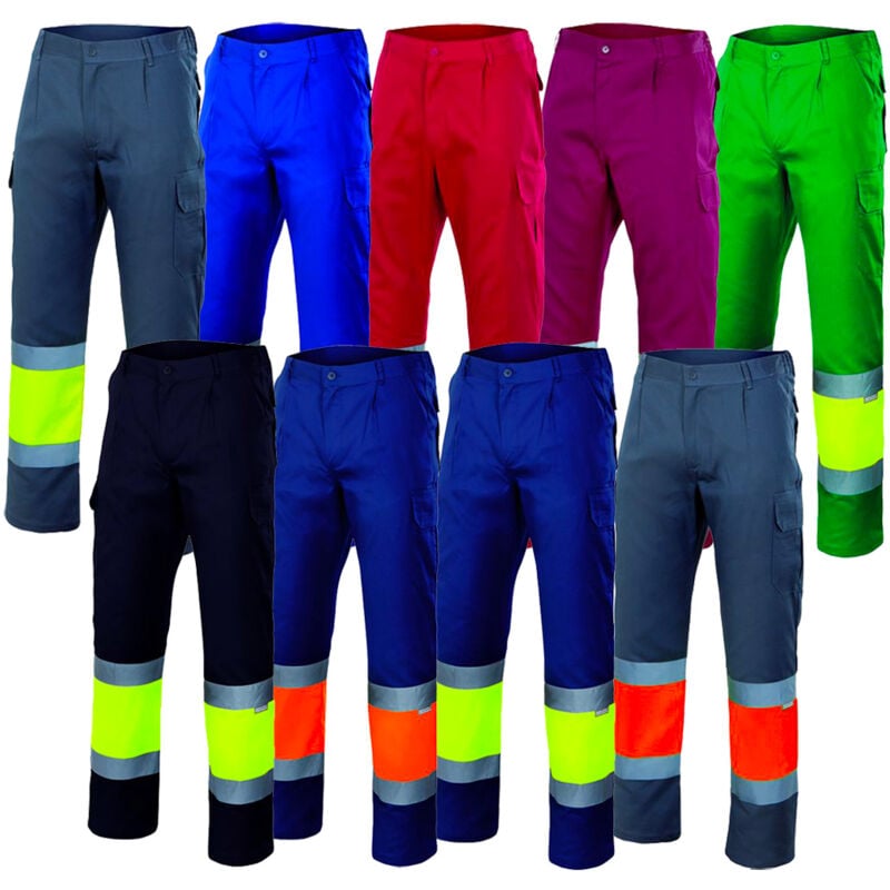 Velilla 157 Warnschutz Arbeitshose - XXL - Azul / Amarillo