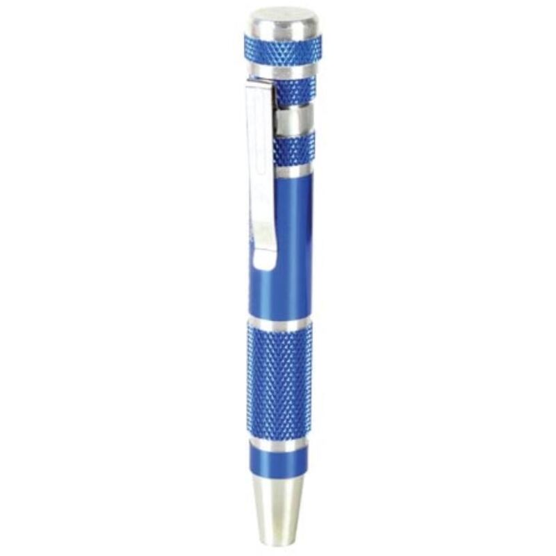 Velleman Präzisionsschraubendreher, 9 in 1, Chrom-Vanadium, nicht magnetisch, blau