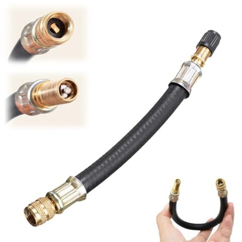 Ventilverlängerung für Autos, Ventiladapter für Fahrräder, Ventilverlängerung für Autos, Ventiladapter mit universeller Ventilkappe für Autos, LKWs,