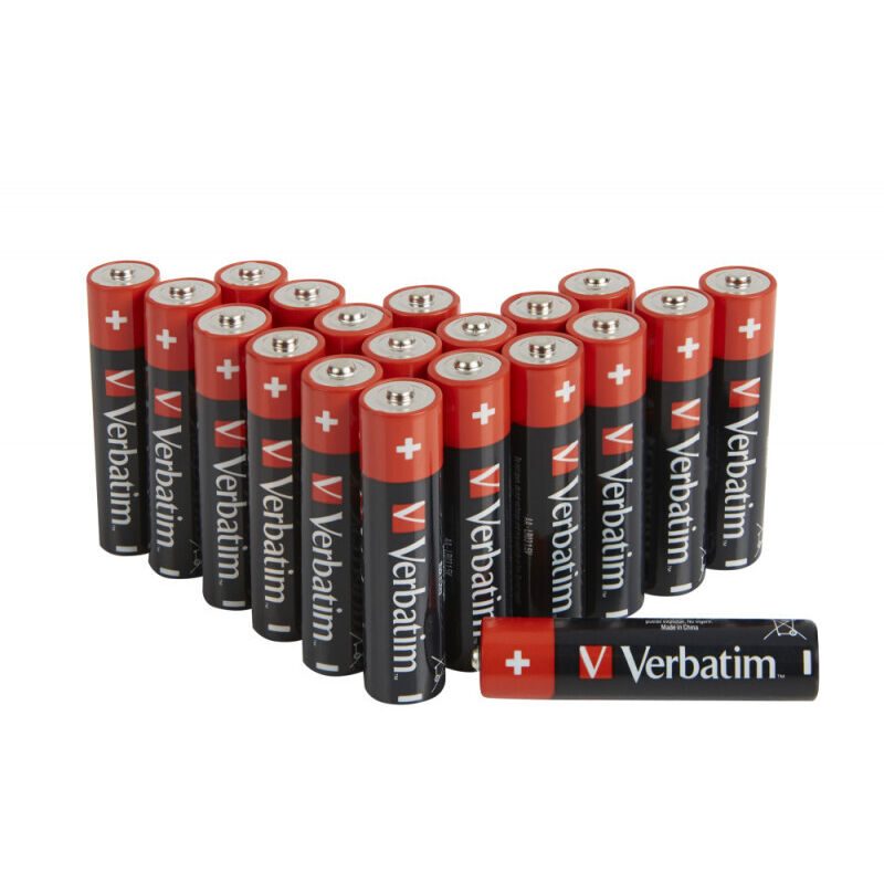 VERBATIM Premium AA Alkaline Batterien I 1,5V I AA-LR6 Mignon I Mignon AA Batterien I Batterien für MP3, Kamera, Fernbedienung, Rasierer und vieles