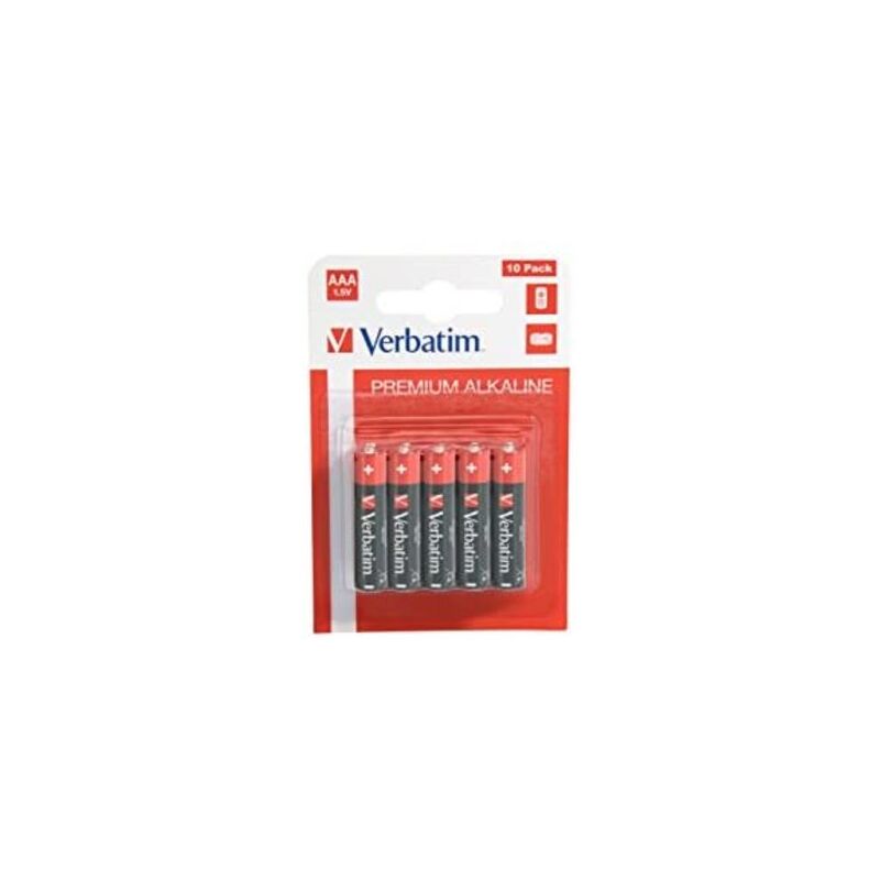 Verbatim - Premium aaa Alkaline Batterien i 1.5V i AAA-LR03 Micro i aaa Batterien i Batterien für MP3 Player de, Kamera, Fernbedienung, Rasierer und
