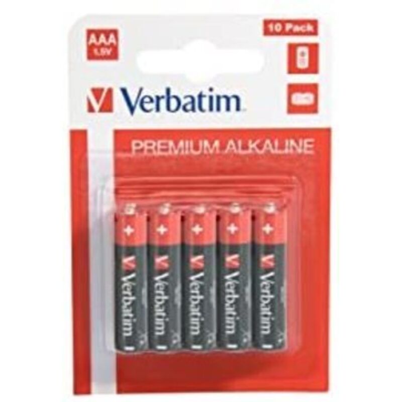 Verbatim - Premium aaa Alkaline Batterien i 1.5V i AAA-LR03 Micro i aaa Batterien i Batterien für MP3 Player de, Kamera, Fernbedienung, Rasierer und