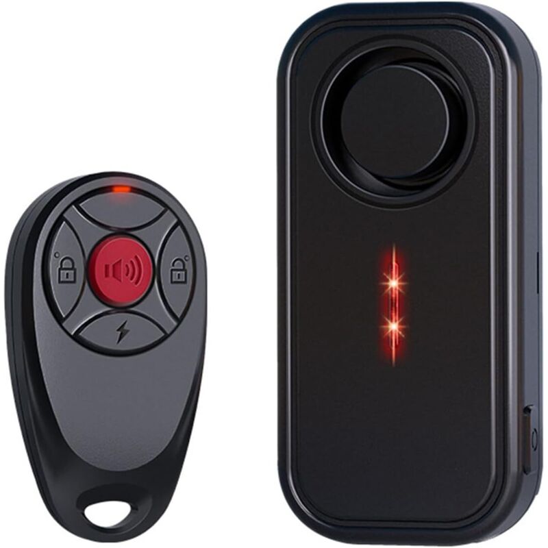 Verbesserter Diebstahlalarm mit 113 dB und Vibrationsfunktion, wasserdicht, für E-Bikes, Motorräder, Autos, Anhänger, Briefkästen und Wohnhäuser