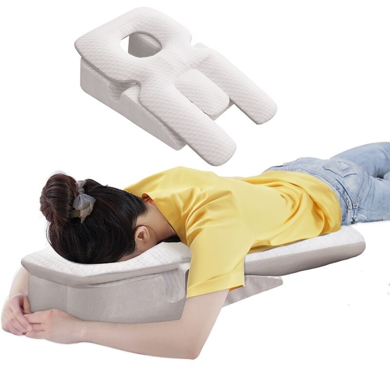 VERCART Gesicht Nach Unten Kissen Für Den Schlaf Augenpflege Gesichtskissen, Gesichts-nach-unten-Kissen nach Augenchirurgie geneigtes Kissen mit