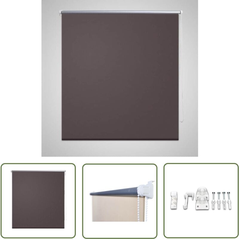 Verdunkelungsrollo Verdunklungsrollo 120 x 175 cm coffee - Fensterrollo - Verdunkelungsrollo - Raffstore - Rollo Braun - Rollo Kette